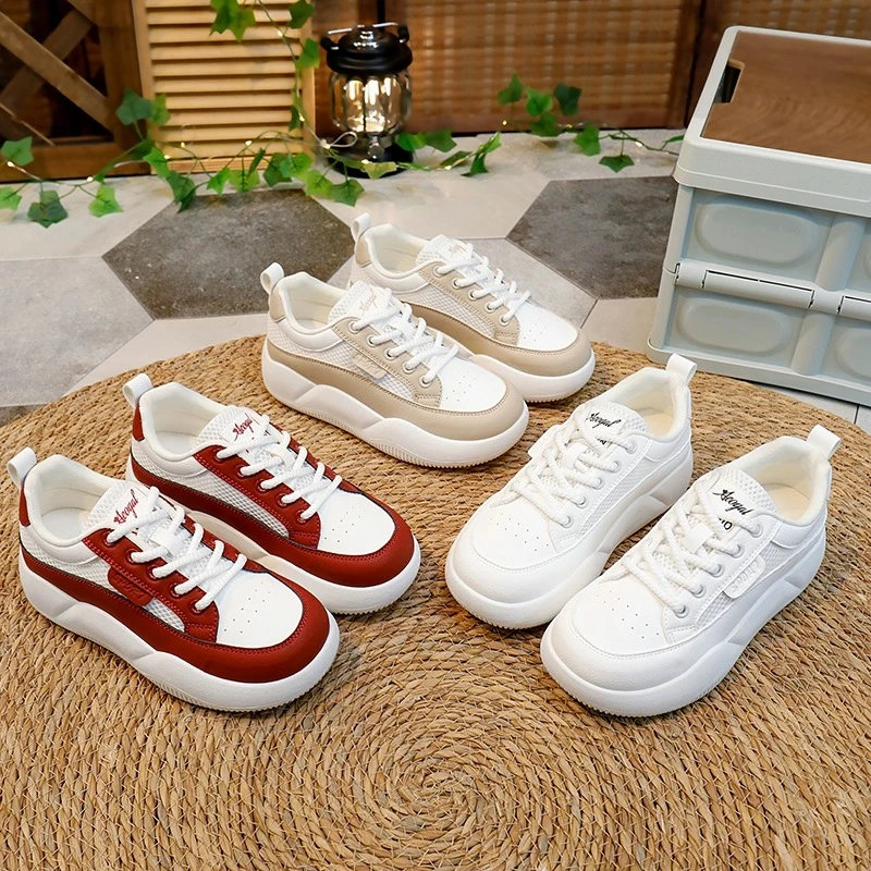 女生春夏新款休闲透气网面尤莱特板鞋XQ-F362