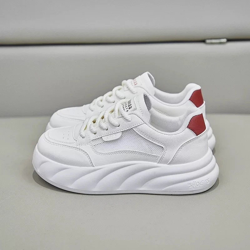 Ou Shi Yuan/欧诗媛女生夏休闲百搭尤莱特系带网面透气板鞋5809