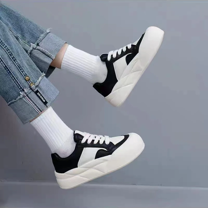 OuShiYuan/欧诗媛春夏皮面板鞋小白鞋休闲鞋百搭尤莱特学生BR991