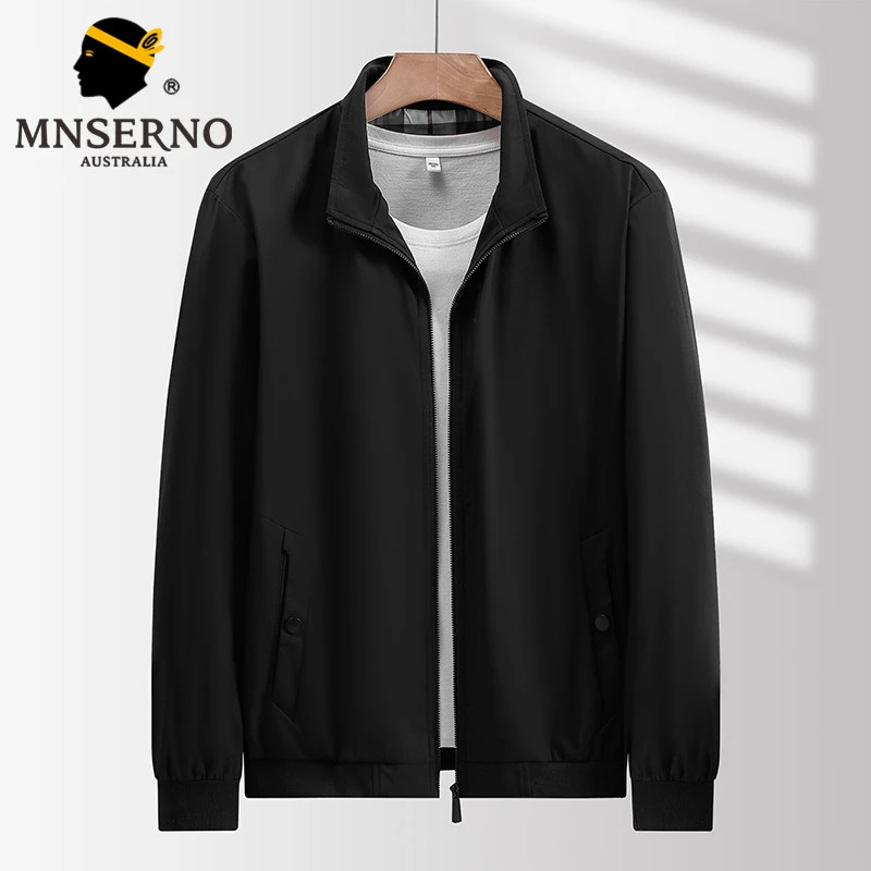 曼西尔奴男士商务时尚潮流时髦百搭舒适立领休闲夹克23281053TM