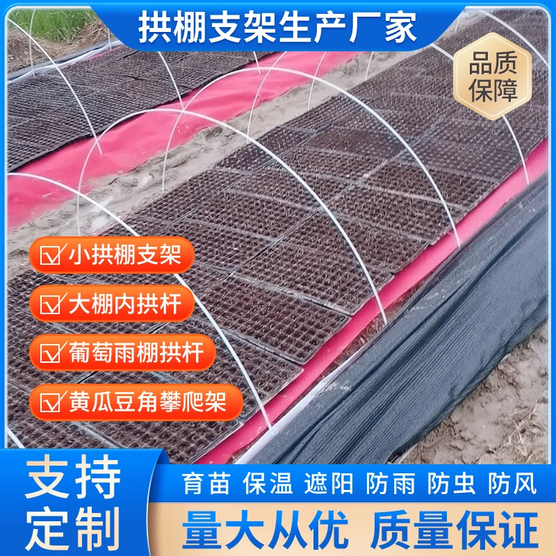 玻璃纤维杆小拱棚支架菜棚保温棚花棚保温蔬菜水果爬藤架厂家直销