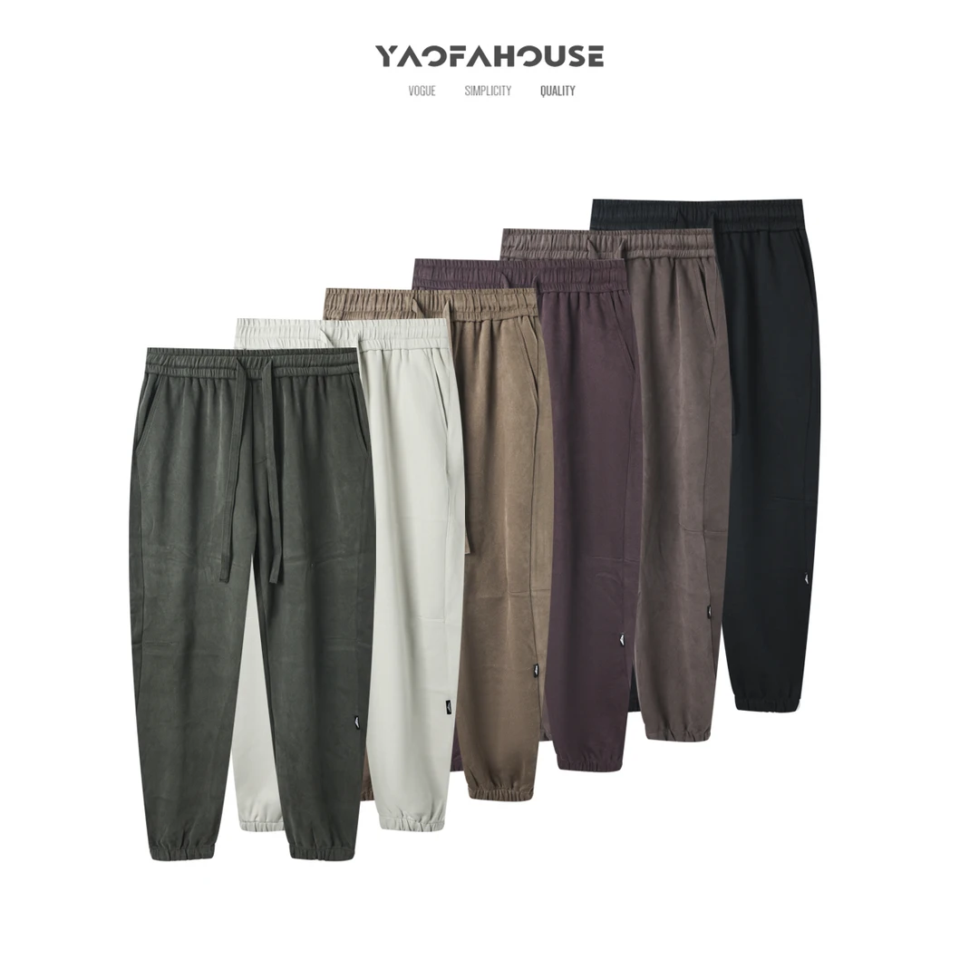 【情侣款重磅休闲裤】遥发服装秋季百搭加厚潮流宽松男长裤子503