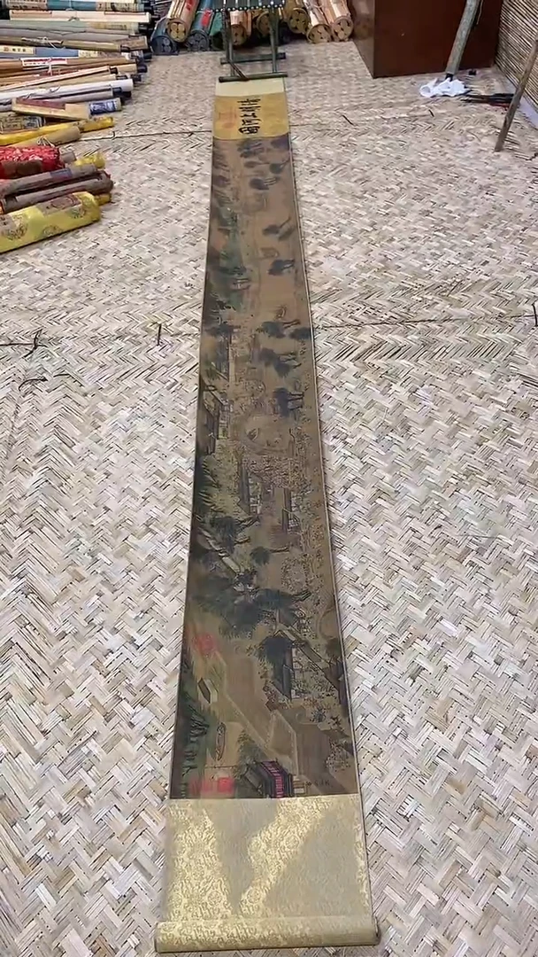 【闪购商品】绘画仇英 清明上河图  三米龙纹