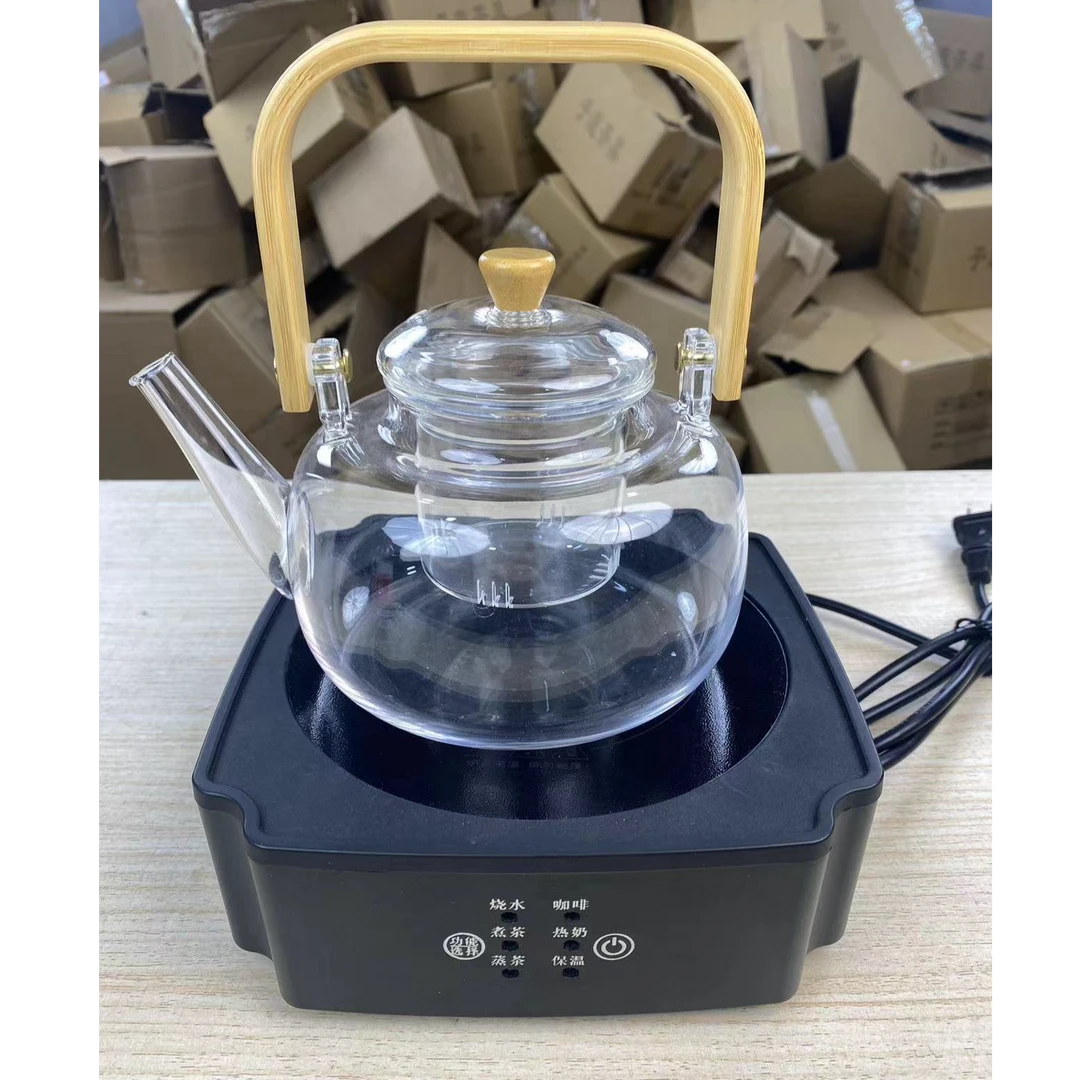 【闪购商品】高硼硅透明玻璃提梁壶+电陶炉