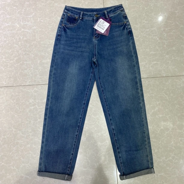 2025春季老爹牛仔裤23088百搭超遮肉老爹牛仔裤 高弹软牛仔老爹裤