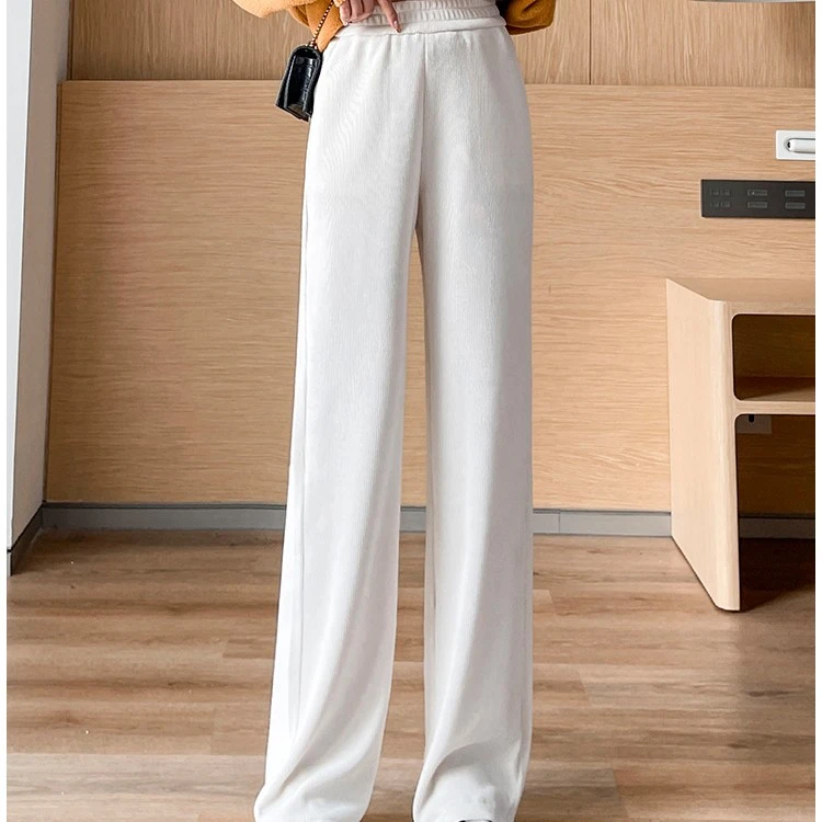 拖地单裤女士垂感直筒裤时尚直筒阔腿裤显瘦宽松街头小个子 22006