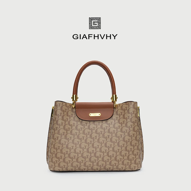 【GIAFHVHY/纪梵尼】上新气质轻奢时尚百搭女士印花复古手提包5026