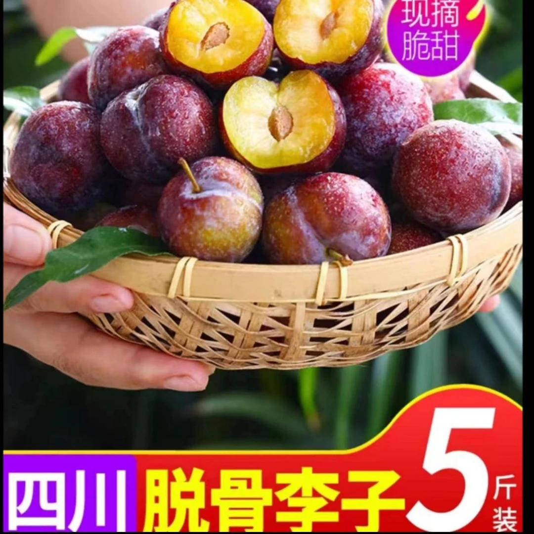 【脱骨李】脆红李四川眉山现摘现发新鲜应季水果果园直发脆爽多汁
