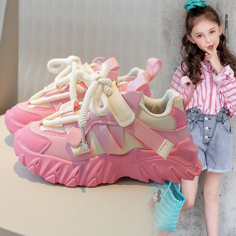 李宁国潮断码女童运动鞋2023秋冬款儿童防滑鞋冬季时尚小女孩洋派