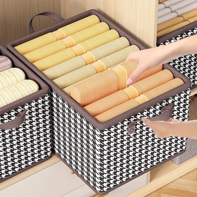 加厚衣服收纳箱家用收纳盒裤子收纳神器衣柜分层神器抽屉式整理箱