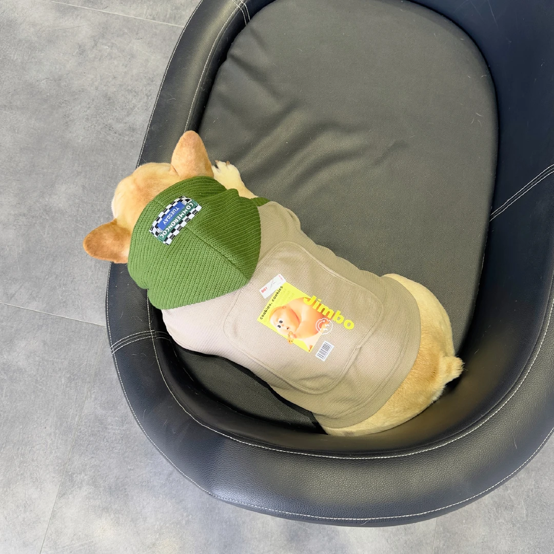 秋冬新款狗狗连帽卫衣 法斗胖狗八巴哥衣服 中小型犬斗牛保暖服饰