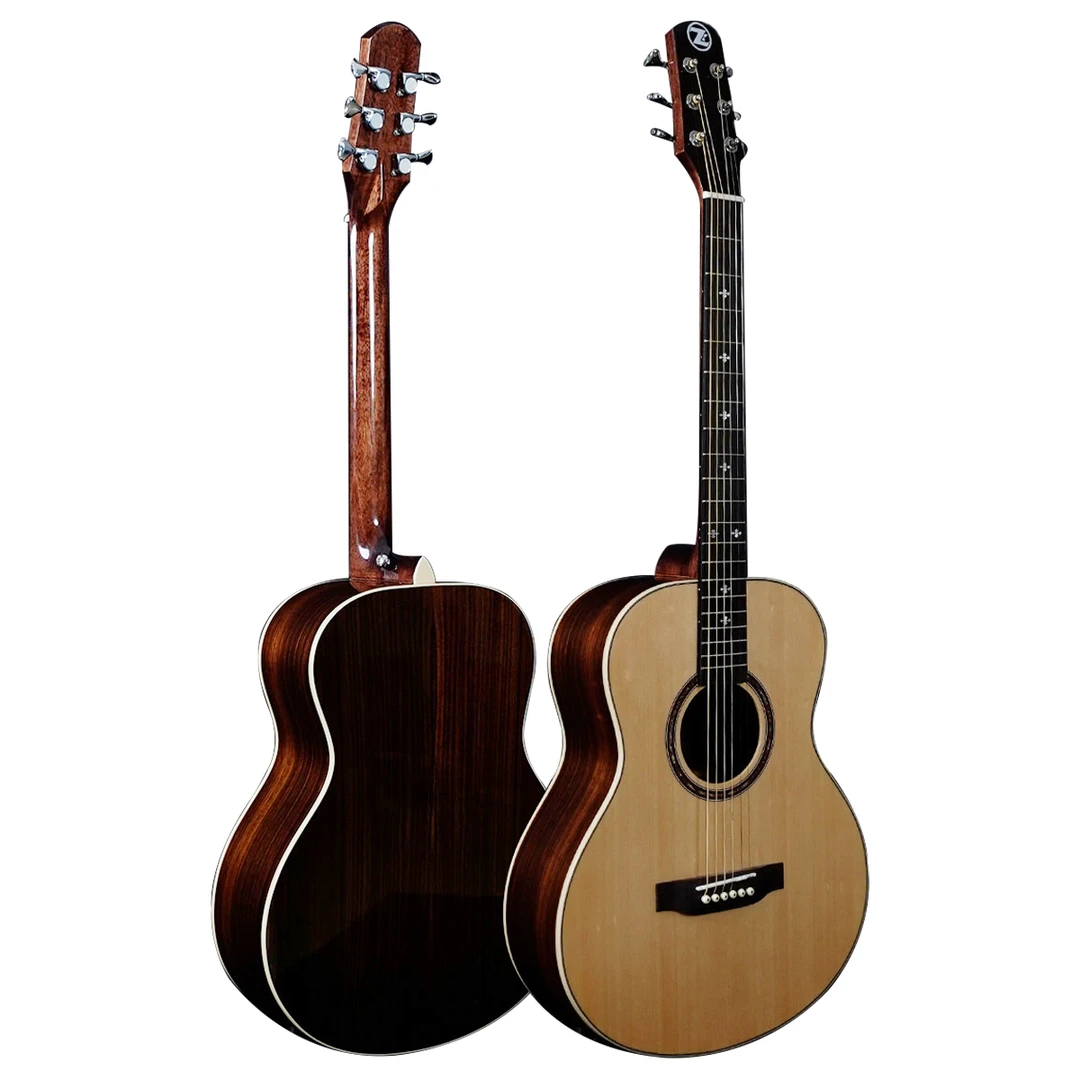 飞摩斯38寸玫瑰木民谣单板吉他，初学性价比吉他，学生成人通用专业