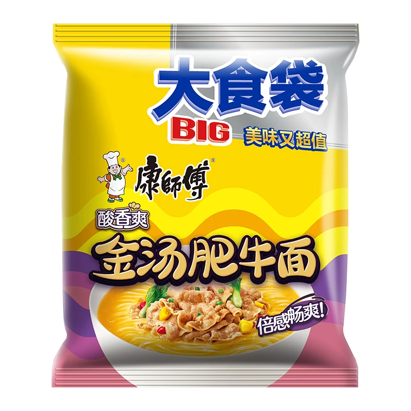 康师傅酸香爽金汤肥牛BIG大食袋（20袋）