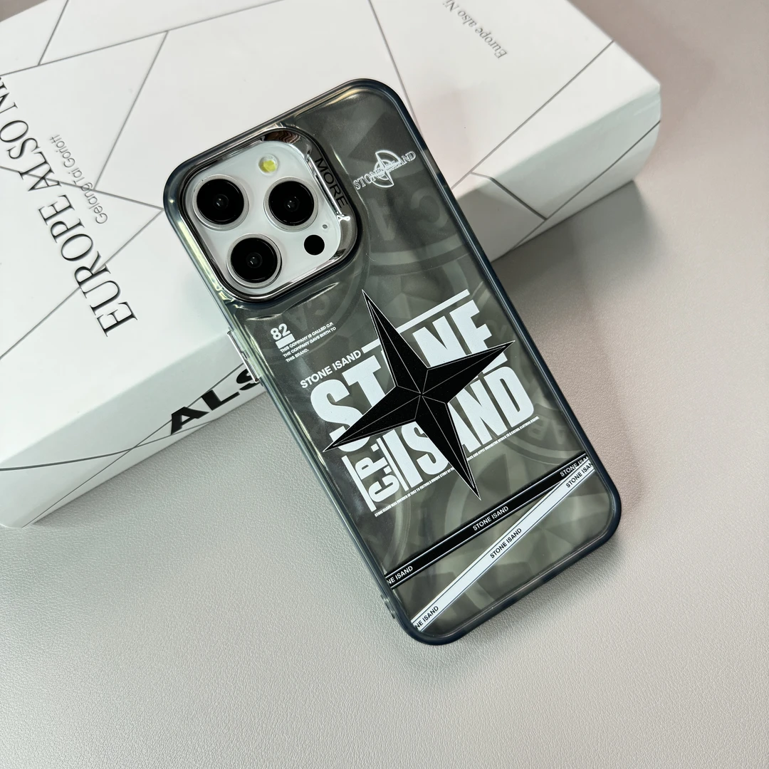 潮酷适用iPhone15pro手机壳电镀磨砂苹果14promax新款13全包防摔