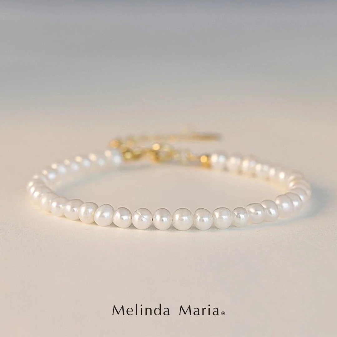 Melinda Maria 925银手链 【设计师】轻奢珍珠手链简约ins气质012