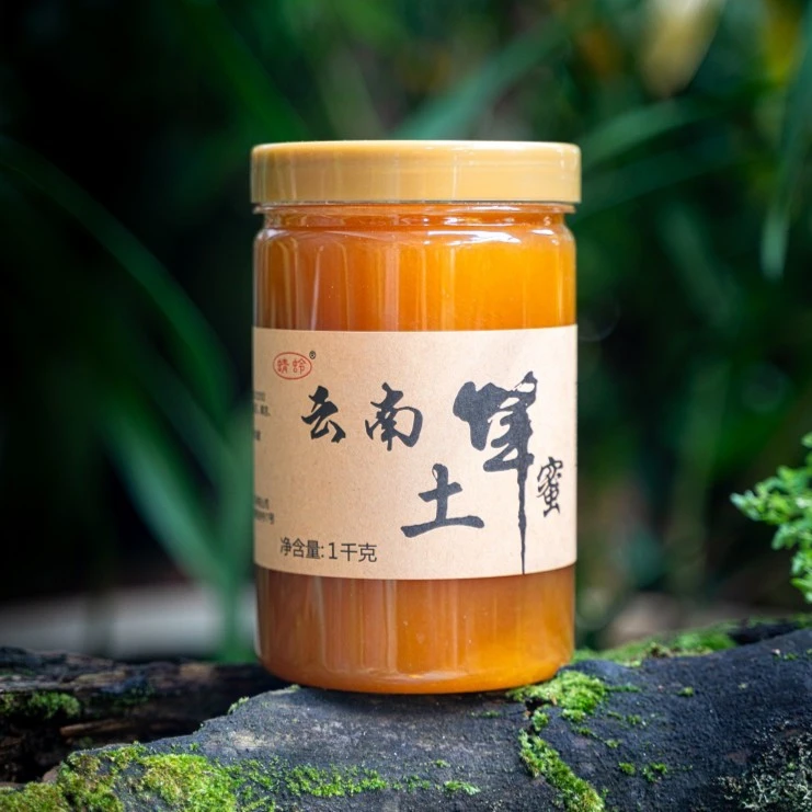 云南特产大姚纯正野坝子土蜂蜜1000g/瓶