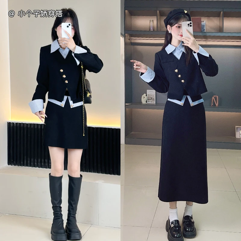 灯芯绒两件套时髦气质2025早秋新款秋季上衣高级时尚套装裙女装