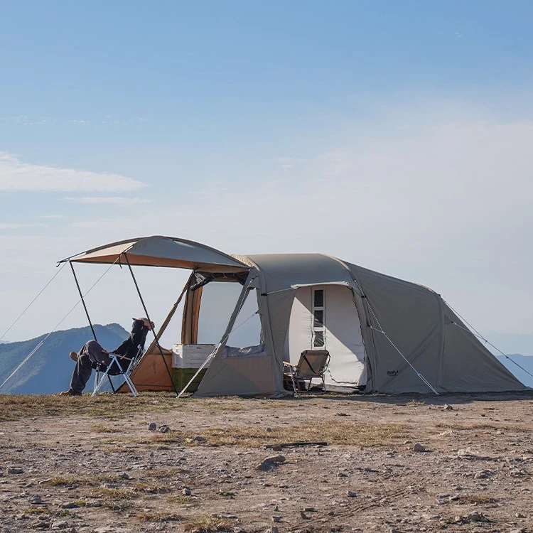 【原始人星河充气隧道帐】便携式充气帐精致户外野营露营装备防雨