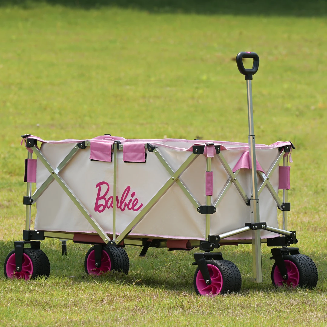 【原始人x芭比飞云露营车】芭比联名露营车户外折叠收纳手推车营地