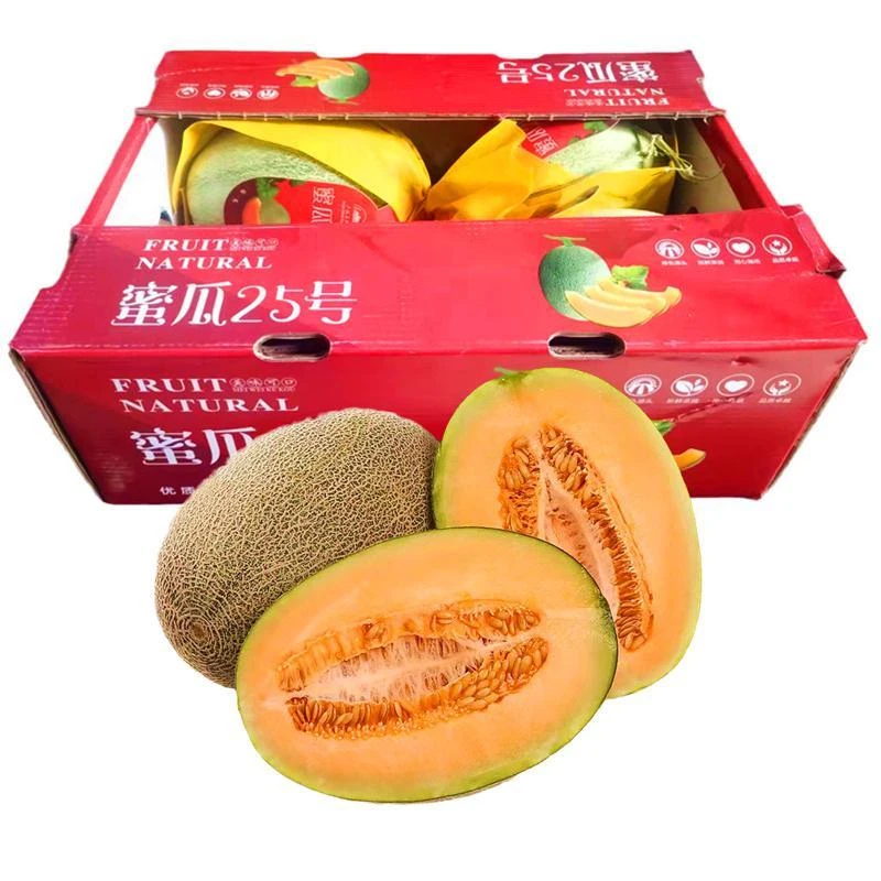 海南精品哈密瓜4个/箱13-14斤