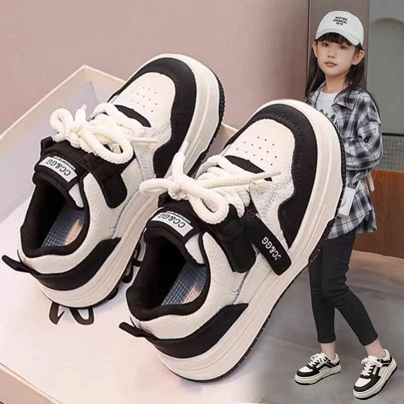 ABC女童鞋子运动鞋2025春夏儿童低帮板鞋小白鞋男童鞋宝宝休闲鞋