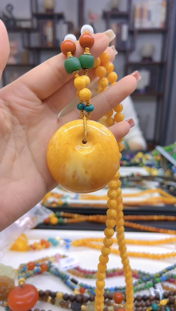 【闪购商品】蜜蜡毛衣链未镶嵌M539