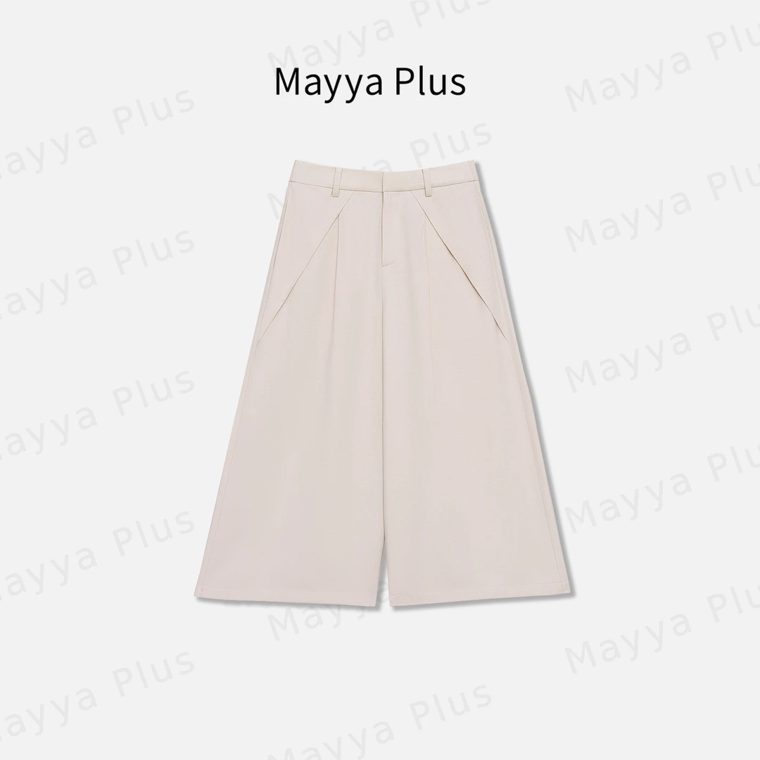【冰氧裤】Mayya Plus麦芽定制轻奢气质显瘦百搭款梭织裤子32427018