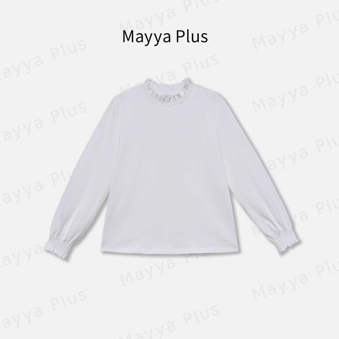 【穿搭引力】Mayya Plus麦芽定制轻奢气质显瘦百搭针织上衣32437886