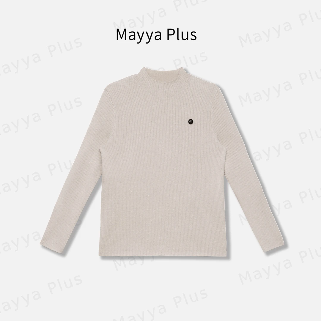 【加分搭配】Mayya Plus时尚新品轻奢气质显瘦百搭针织上衣32446889