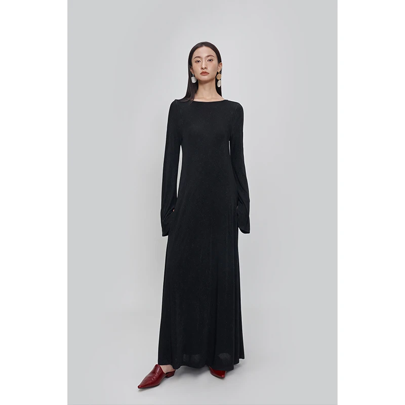 HERLAND她地【星空】设计师联名款修身连衣裙女遮肉显瘦时尚长裙子