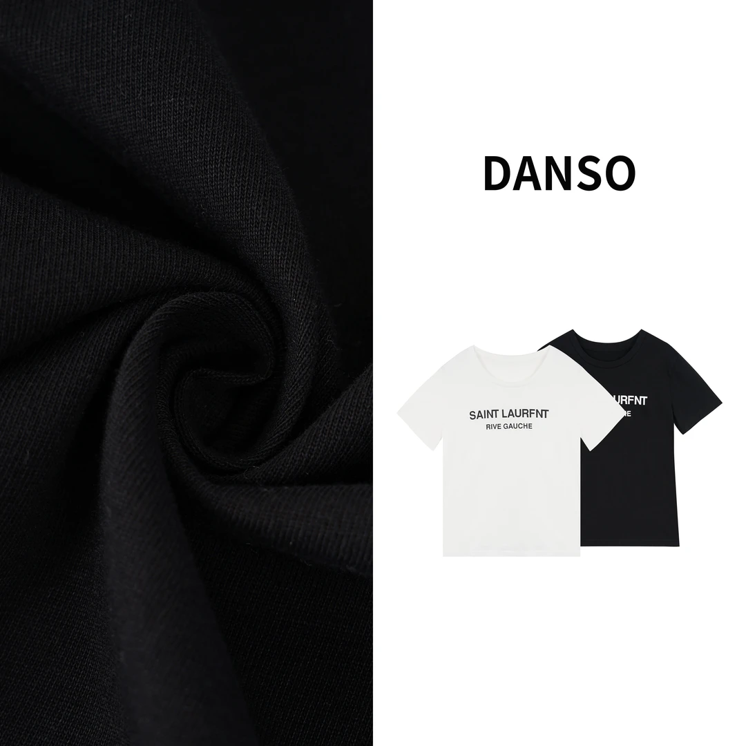 DANSO【纽约】玉美华春季穿搭简约百搭字母印花设计T恤BB6085