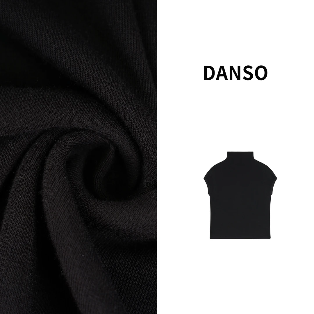 DANSO【纸片T】玉美华小众设计修身休闲百搭套头针织打底T BB6332