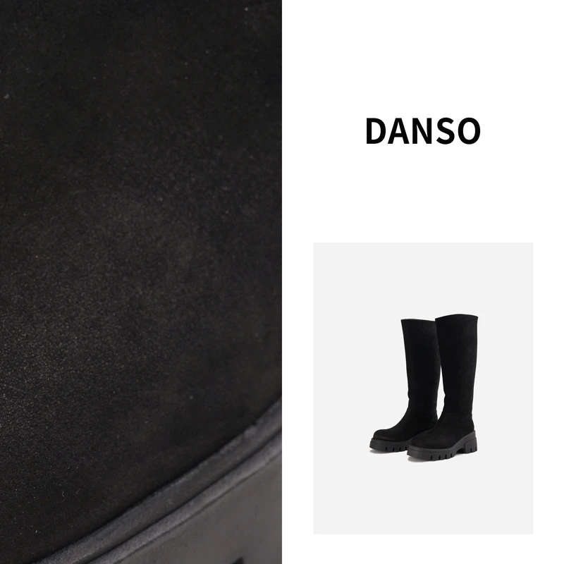 DANSO【靴子】厚底弹力靴女长筒靴瘦瘦靴 SW0245