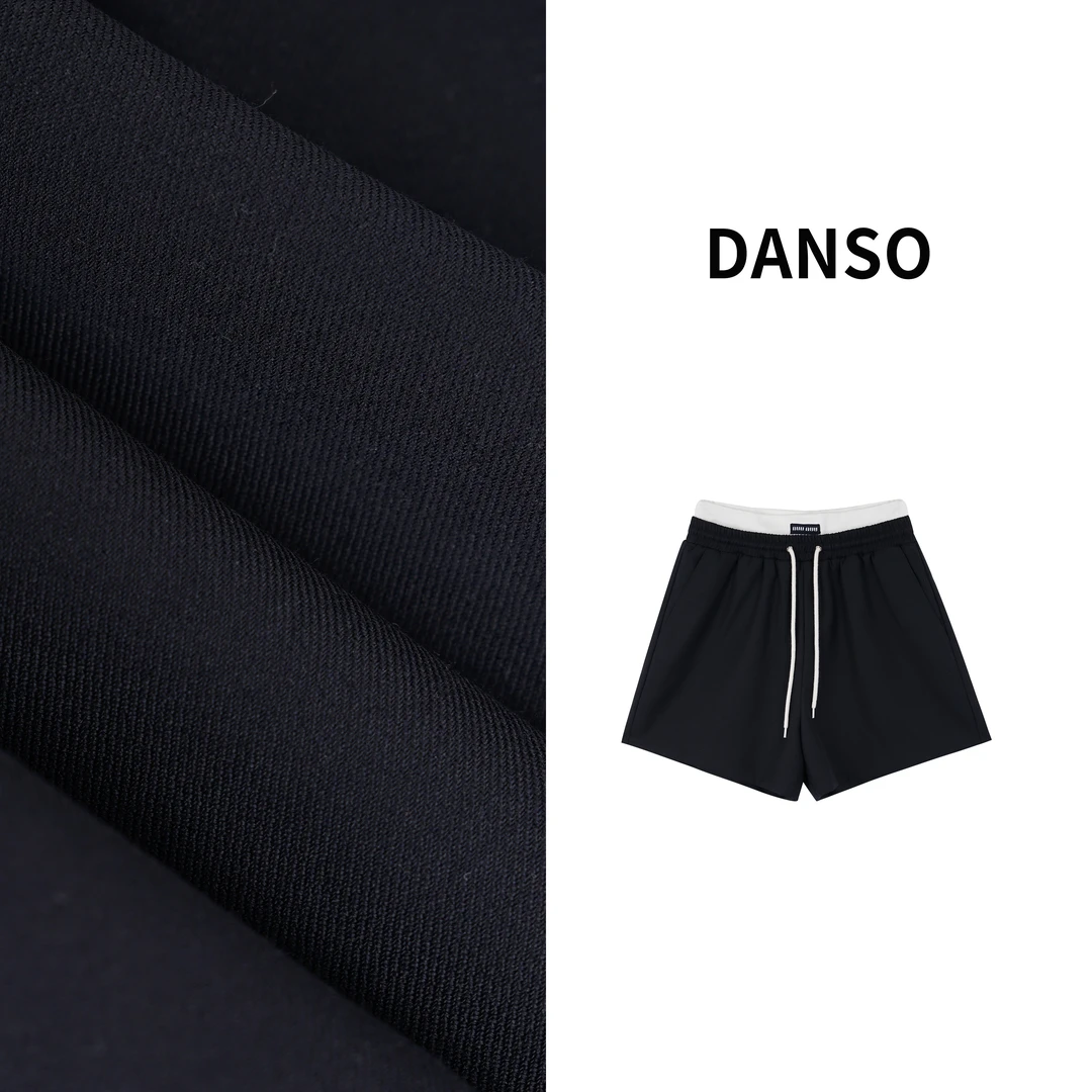 DANSO【拼腰裤】玉美华ins裤子休闲裤运动夏季宽松舒适短裤BB6137