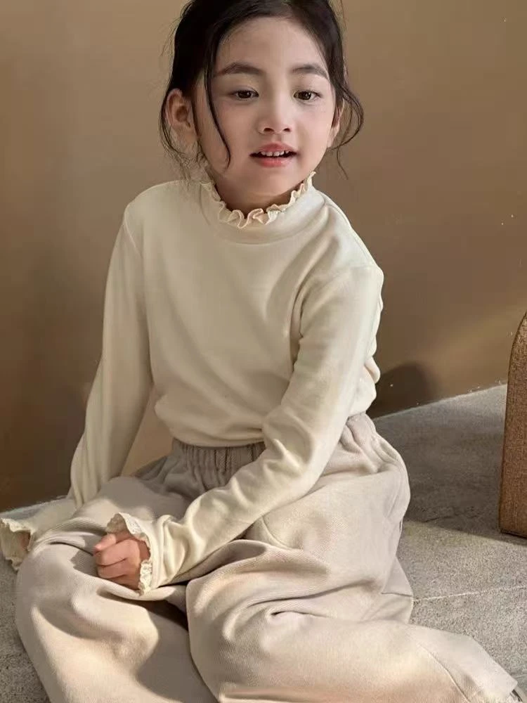 现货FF490女童冬季打底衫儿童洋气百搭保暖保暖秋冬