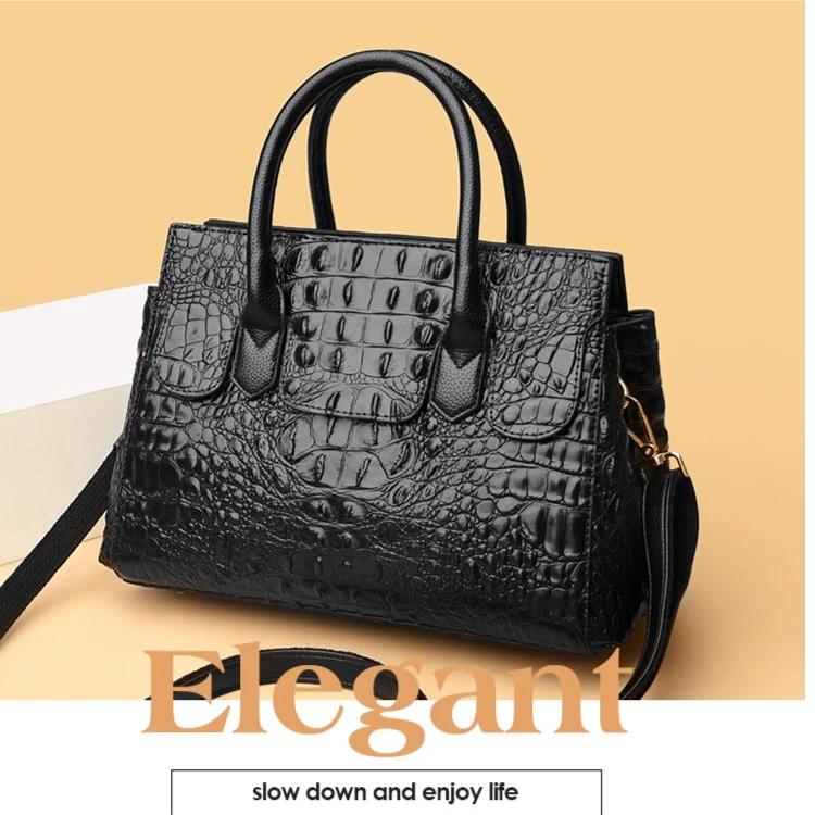 【宠粉福利】（长29*高22*宽12）秋款鳄鱼纹包经典时尚百搭女士包
