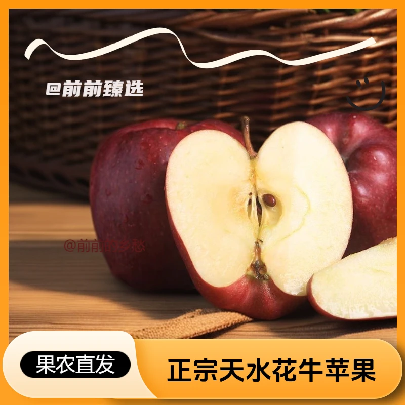 【送礼臻选】臻选精品花牛苹果香甜多汁先脆后粉山地种植
