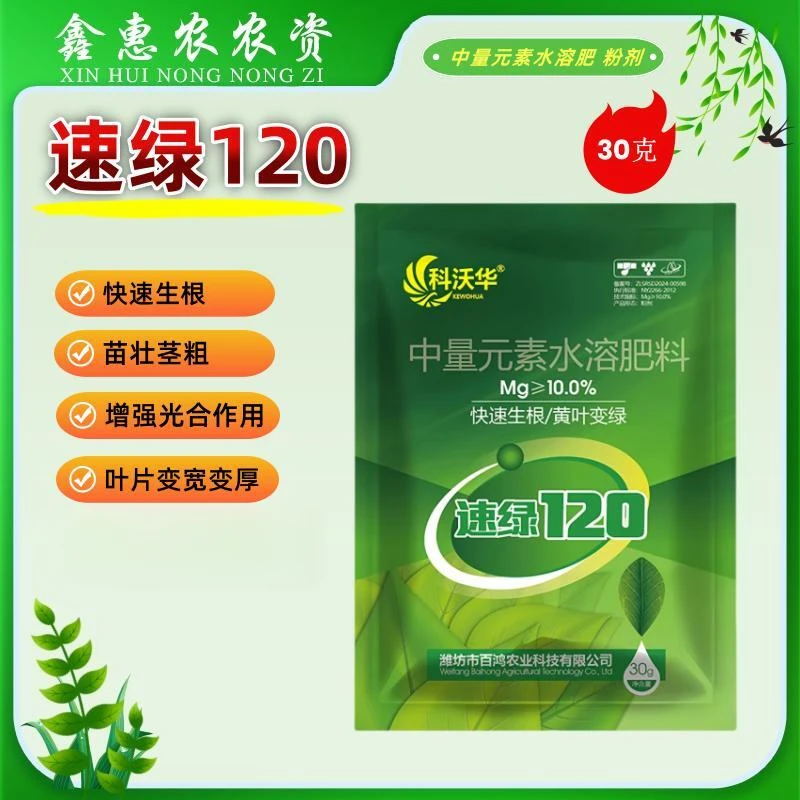 速绿120叶绿素生根壮颗提苗光合作用增厚增绿中量元素水溶叶面肥