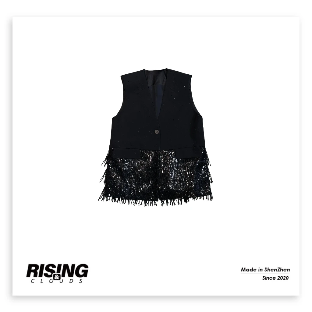 【小法】深圳秋冬”高级系列无袖流苏马甲”100215GT