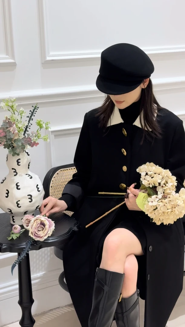 【黑森林】深圳南油流浪丹宁气质宽松拼接风衣 090210GT