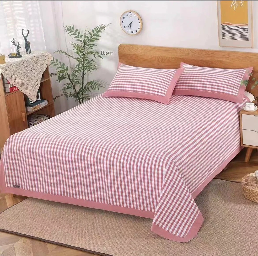 【A类母婴】高端精梳棉老粗布凉席加厚全棉色织吸汗透气双面软凉席