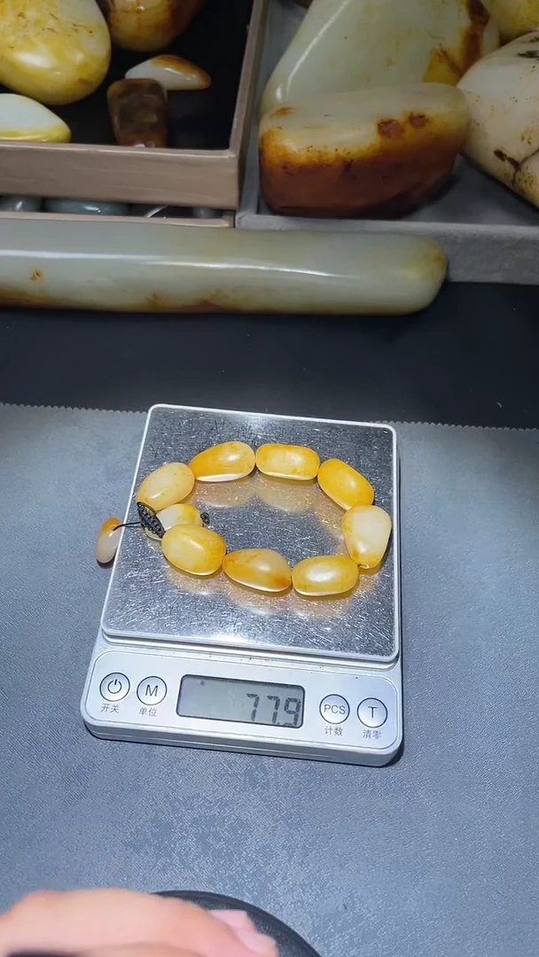 【闪购商品】和田玉手串未镶嵌YL-LL-10.21-12多样性发货