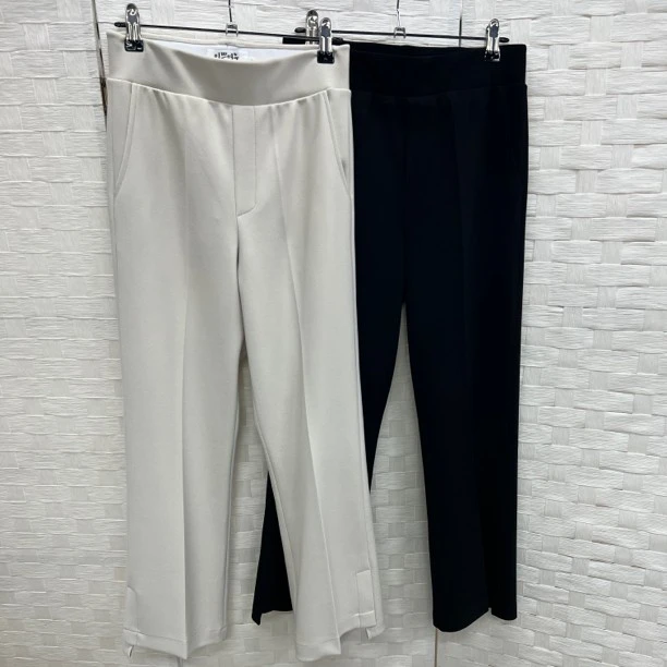 【春秋侧开叉微喇叭】新款时尚百搭侧开衩喇叭裤