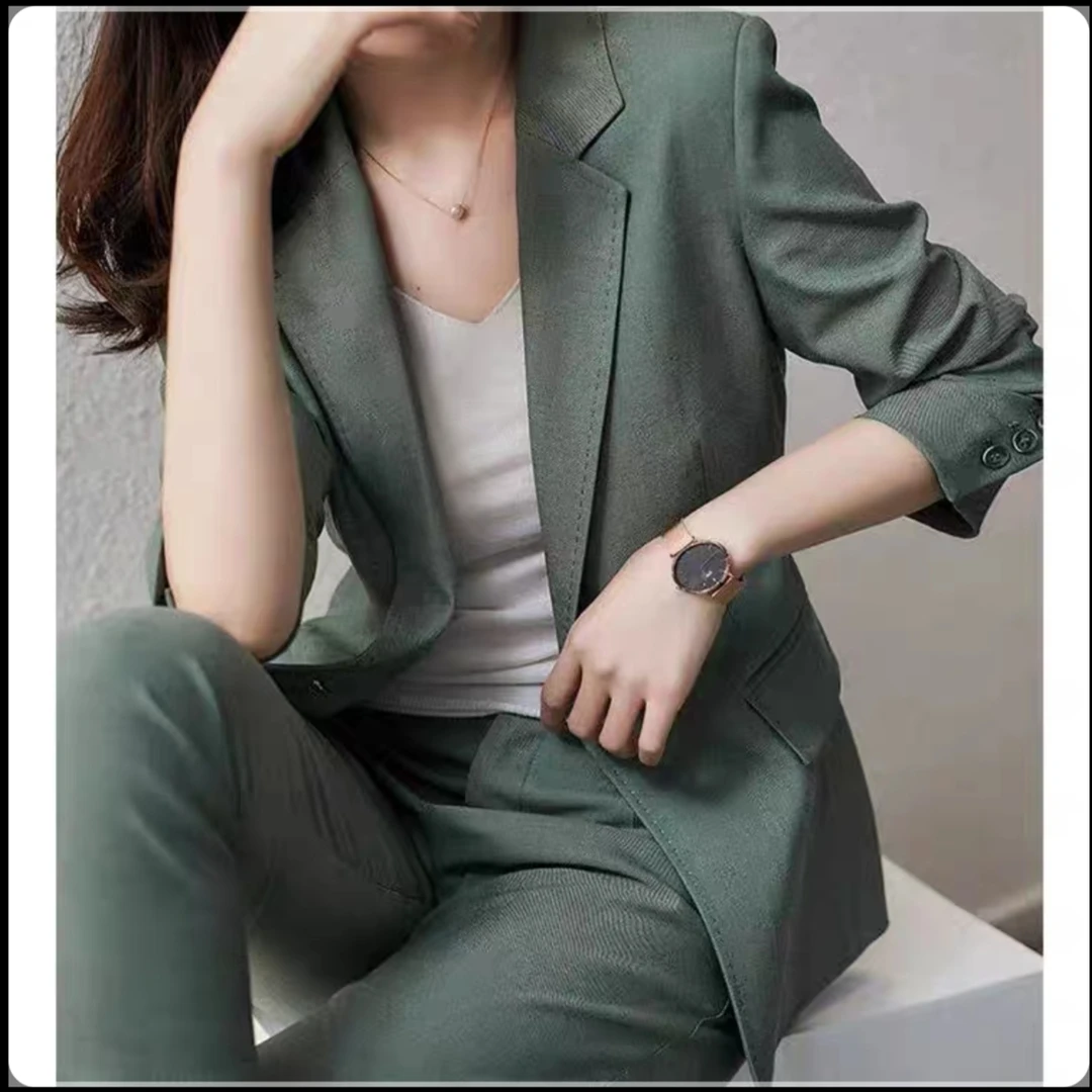 裁剪纸样女平驳领一粒扣小西服