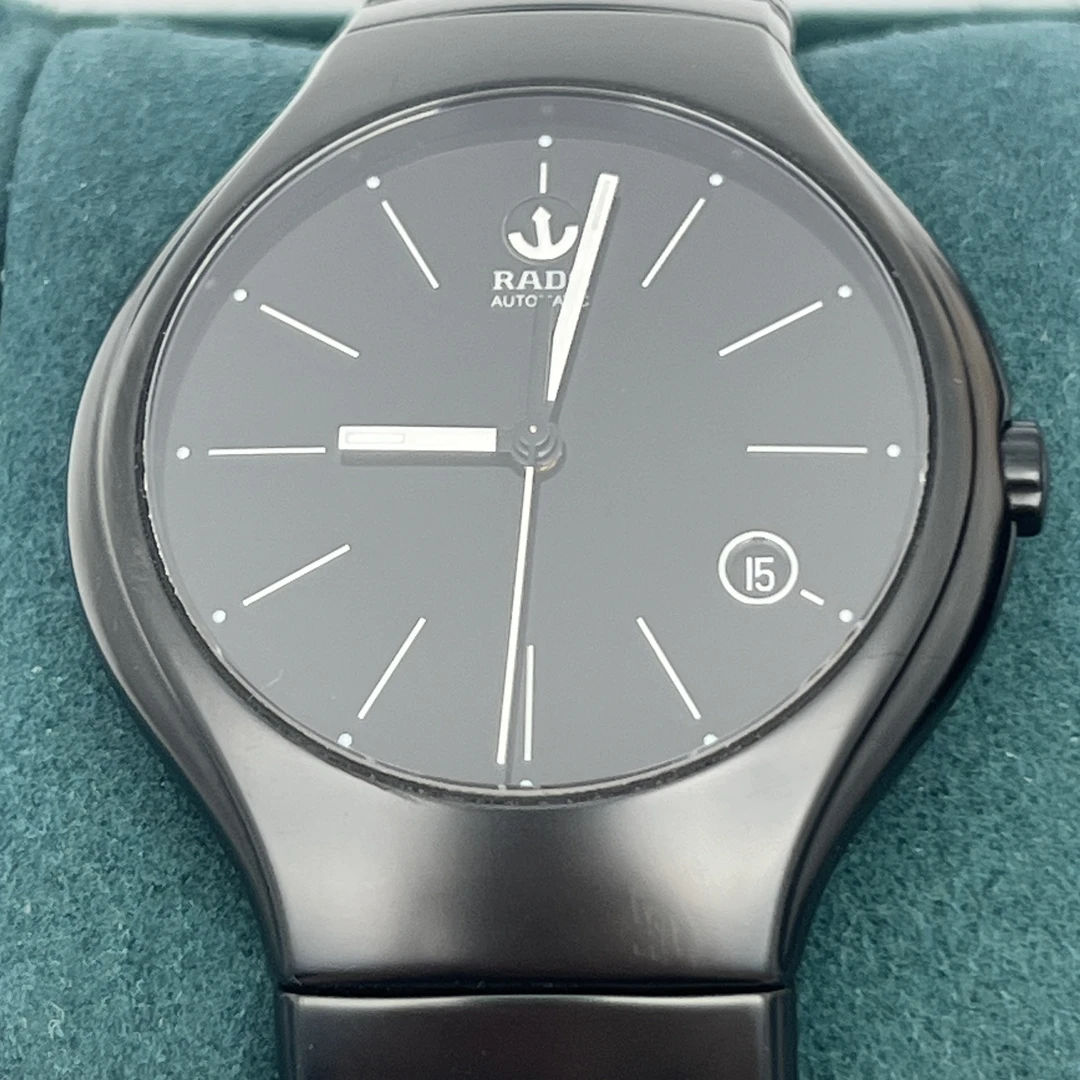 99新 Rado/雷达 真/臻耀/男士机械黑盘/R27858152/公价13600/40MM