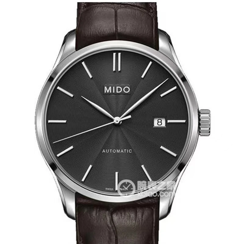95新 Mido/美度 布鲁纳/臻耀/男机械黑盘腕表/M024/公价6700/40MM