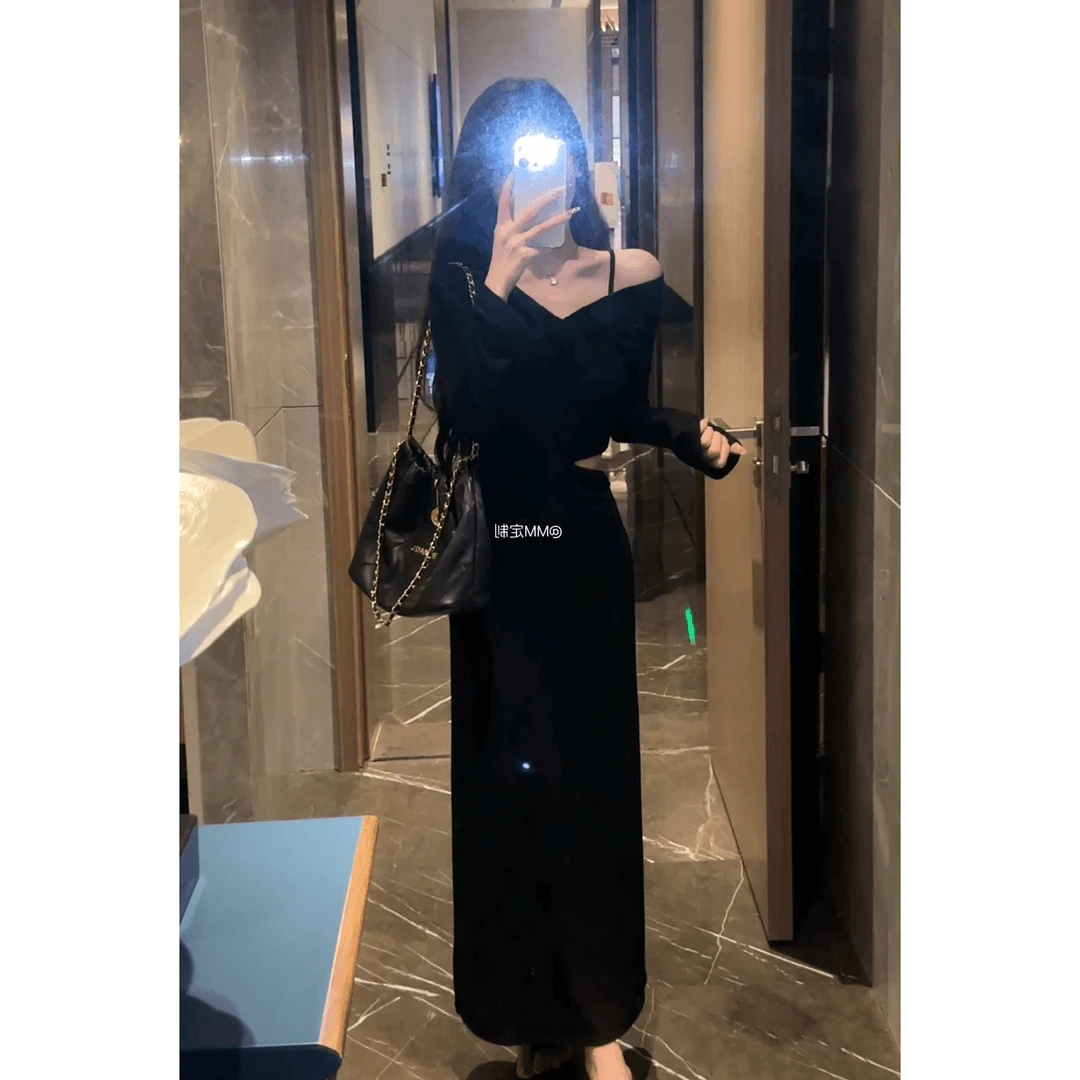 【高分学姐】2024新款秋季显瘦气质设计感女装连衣裙A169