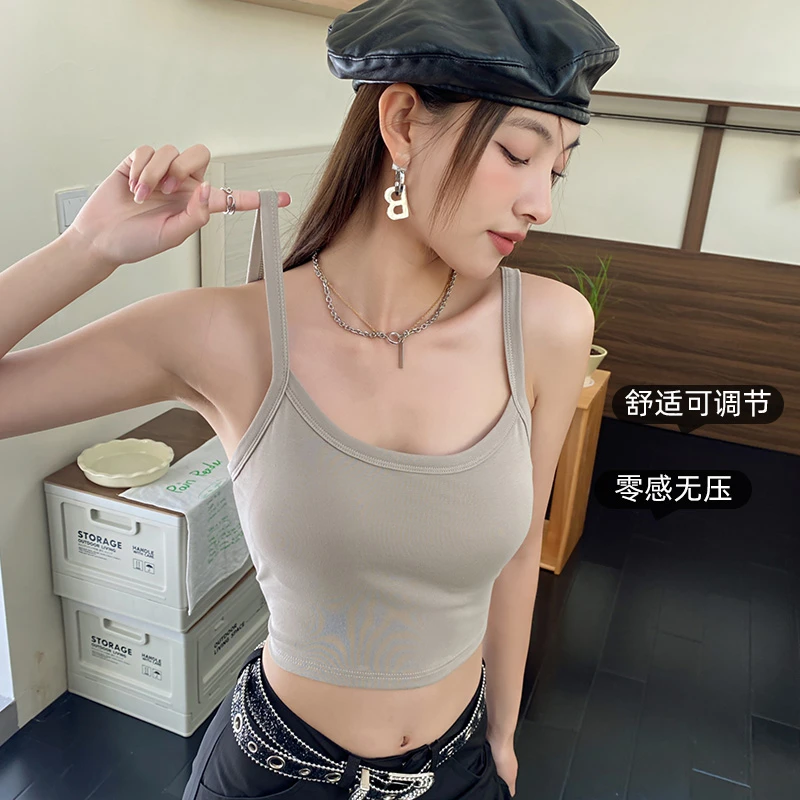出厂福利价手慢没少女外穿聚拢抹胸零感吊带网红款舒适运动背心