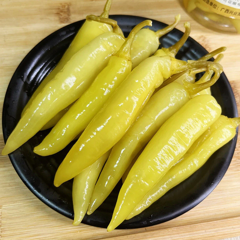 泡椒广西甜酸白辣椒560g/瓶老坛脆嫩泡椒传统腌制手工东北橄榄