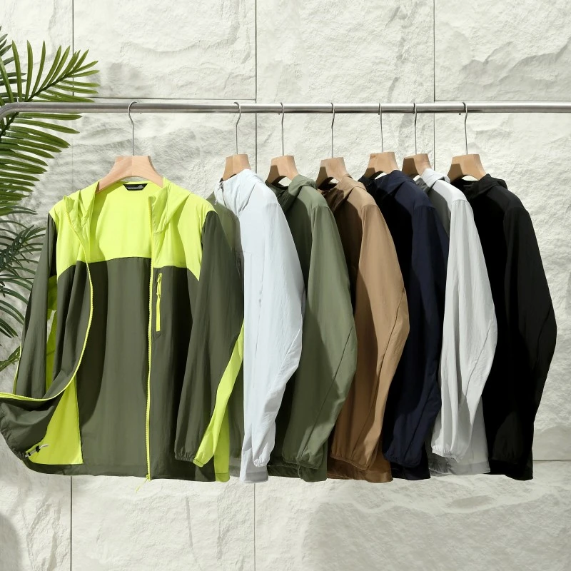 轻量化！夏季必备！男士透气防水情侣款连帽防晒外套23161